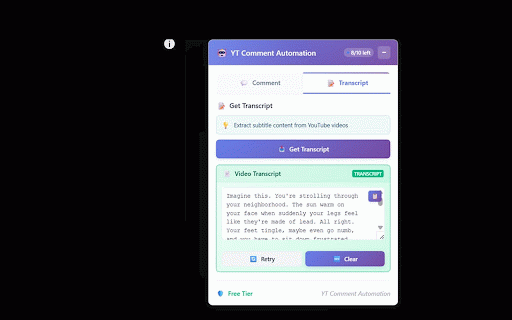 YT Comment Helper :: AI-powered comment suggestions and transcript extraction to enhance your YouTube experience