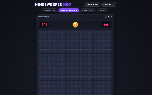 Classic Minesweeper :: The authentic classic Minesweeper game, supporting both retro and modern styles