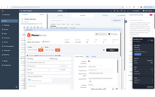 PhoneBurner Dial Session Companion :: Launch PhoneBurner dial sessions from CRM lists and follow calls in real time. Supports HubSpot, Close, Apollo, Salesforce & more.