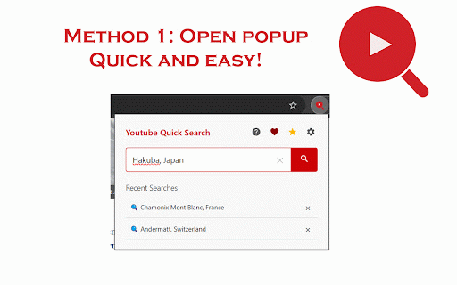 Youtube Quick Search: Popup, Right-Click & Shortcut :: Quick access to Youtube