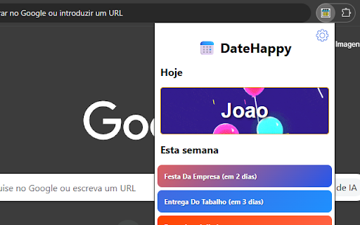 DateHappy :: Transforme datas em celebrações! Um calendário visual que usa GIFs e animações para tornar seus lembretes mais humanos e divertidos.