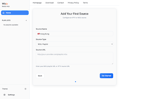 Wizju IPTV Player :: A modern IPTV player built with Vue.js.