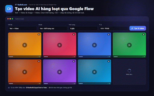 VeoBulk - Tạo ảnh và video AI hàng loạt qua :: Công cụ tạo ảnh và video AI hàng loạt qua Google Flow