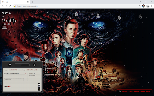 Cool Stranger Things HD Wallpaper New Tab :: Customize new tab with stranger things extension and display cool wallpapers you admire in your background.