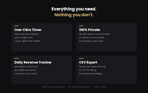 LegalClock – Attorney Time Tracker :: One-click billable hour tracking for attorneys. Track time, see leakage, bill more. Free by Wacmediya.
