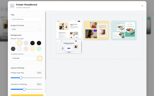 Instaboard - Moodboard Maker :: Capture ideas from the web and create beautiful moodboards. Organize and share inspiration easily.