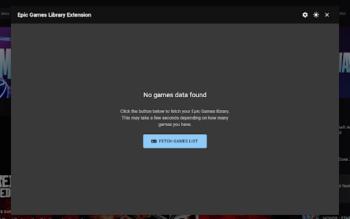 Epic Games Library Extension :: Show library of owned games in Epic Games Store.