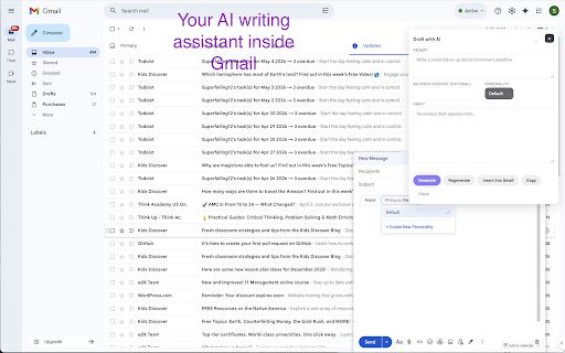 ToneMail — AI Gmail Assistant :: Write Gmail replies that actually sound like you, not AI.