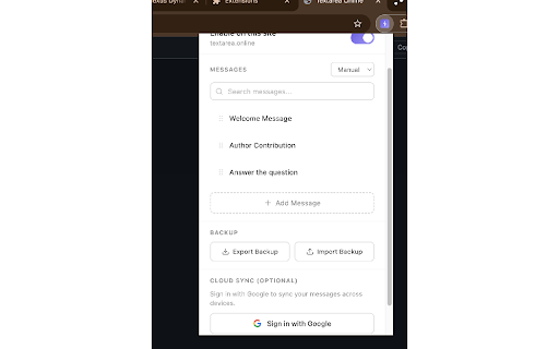 QuickDrop :: Drop pre-written messages into any text field with one click. Save, manage, and instantly paste your frequently used texts.