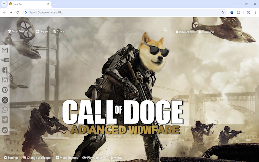 Doge Wallpaper :: Doge wallpaper turn new tab to custom HD Doge background. Doge wallpaper background theme for fans.