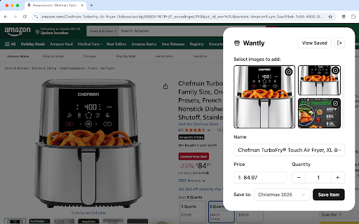 Wantly: Wishlist & Product Saver :: Save products from any store to your wishlist with one click.