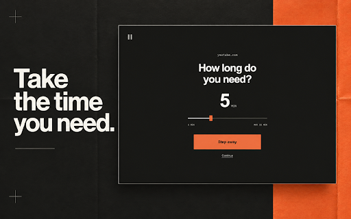 Website Blocker & Focus Timer — Pause :: A website blocker and focus timer with breathing pauses. Set website limits, choose each visit length, and pause before scrolling.