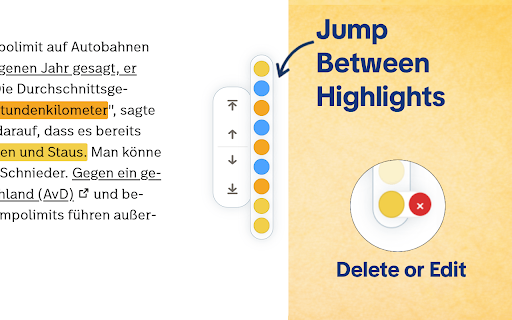 Highlight Text – Hop Highlighter for Long Pages :: Save highlights on webpage, organize them with tags, and jump back instantly using visual scroll markers.