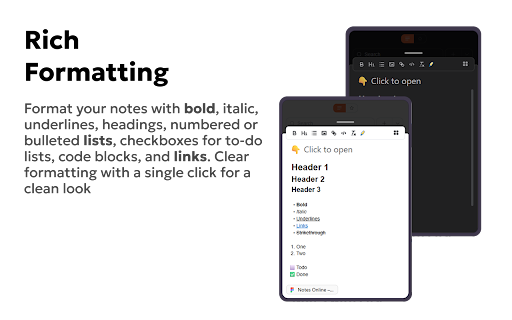 Notes Online :: The in-page notepad for taking notes online directly on any web page. No login, autosave, 1-click install, and full privacy