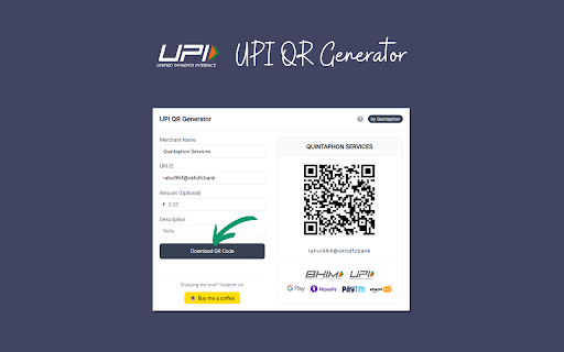UPI QR Code Generator :: Create instant UPI QR codes locally for maximum speed and privacy.