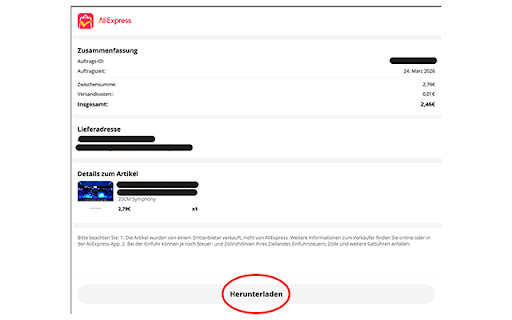AliExpress Order Exporter :: Export your AliExpress orders with direct invoice links.