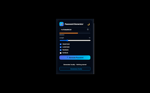 Strong Password Generator :: Generate strong, secure passwords locally.