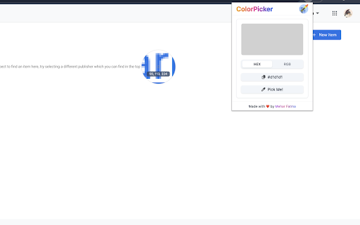 ColorPicker :: Easily pick colors from your browser screen.