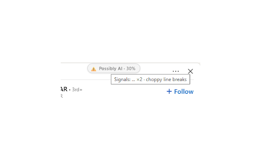 LinkedIn AI Post Detector :: Classifies LinkedIn posts as AI-generated or human-written as you scroll.