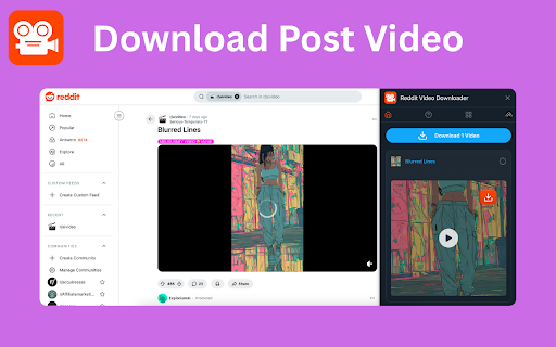 Reddit Video Downloader - Download from Posts, Profiles & Subreddits :: Save Reddit Videos - Bulk download videos from Reddit posts, user profiles, and entire subreddits.