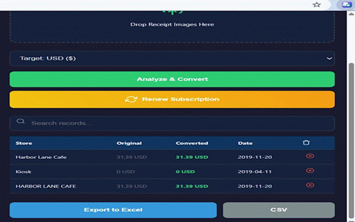 Receipt Lens AI :: Scan receipts with AI and export your expenses to Excel or CSV.