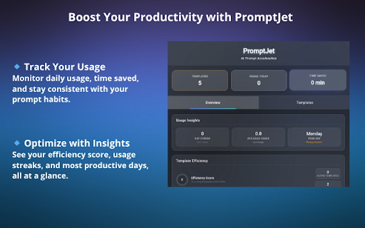 PromptJet :: Supercharge your AI prompts with intelligent shortcuts and templates