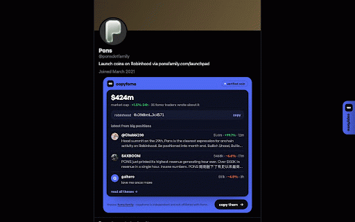 copyfomo — trader PnL on X :: Real 30-day trading PnL from fomo.family under the X accounts of known traders. Independent, not affiliated with fomo.