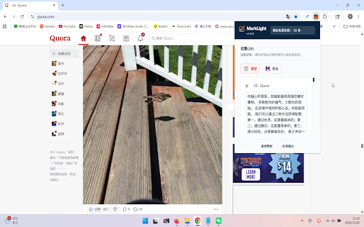 MarkLight :: 智能网页文本标注工具,支持文本保存、管理和导出