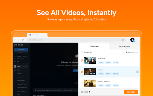StreamFab U-NEXT Downloader :: Download videos effortlessly from U-NEXT.