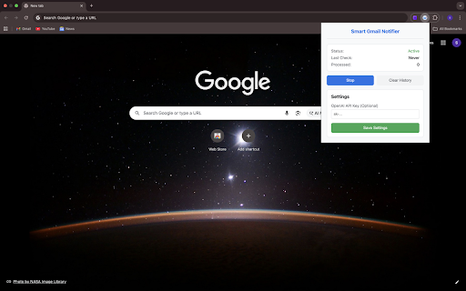Smart Gmail Notifier :: AI-powered Gmail notifications with summaries and intent classification