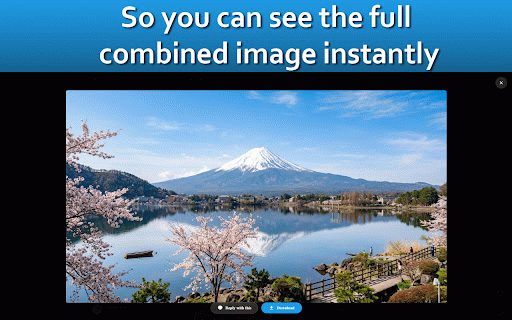 TapToSee: Twitter Photo Merger & Splitter :: Merges separated images into a full photo horizontally, and splits images for Twitter (X) posts.