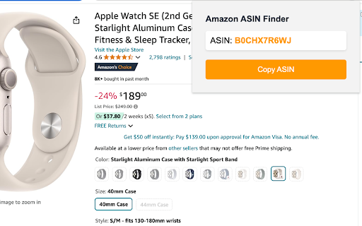 Amazon ASIN Finder :: Displays the ASIN of Amazon products for easy copying