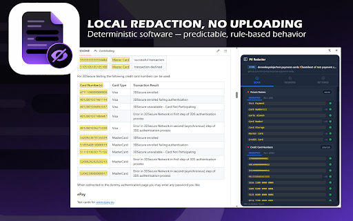 Sensitive Data Redactor :: Detect and securely redact sensitive data from web pages and PDFs.