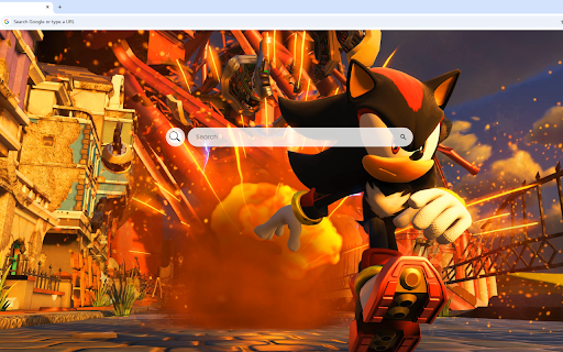 Shadow the Hedgehog Live Wallpaper :: Shadow speeds away from the enemy explosion, moving with lightning-fast agility.