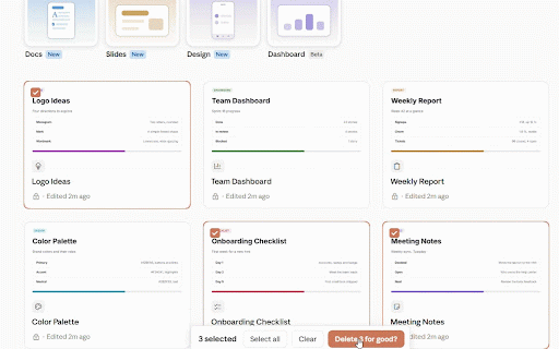 Claude Cleaner :: Allow deleting multiple chats with a progress indicator in Claude.ai.