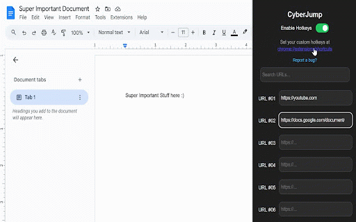 Chrome Shortcuts – Open Sites & Pages Instantly via Custom Keyboard Hotkeys :: Boost productivity by opening websites instantly using custom keyboard shortcuts you define.