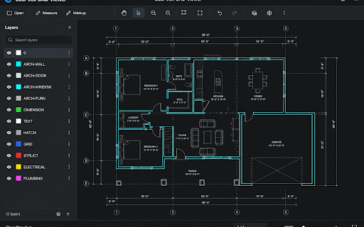CadPeek: DWG & DXF Viewer Online :: Open DWG/DXF drawings in your browser. Convert, measure, and markup without AutoCAD.