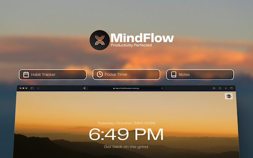 MindFlow - A New Tab Tailored For Productivity. :: A productivity extension that helps you stay focused, organized, and efficient with a customizable new tab experience.