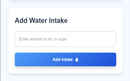 AquaTrack :: Track your daily water intake and set reminders to stay hydrated throughout the day.