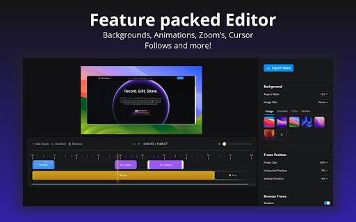 Dismotion - Screen Recorder with Auto Zoom :: Professional screen recording with instant editing. Record any website and edit with our powerful editor.