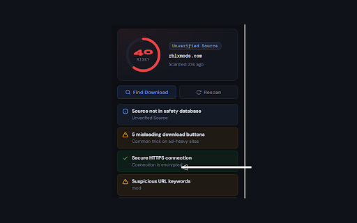 APK Safety Scanner :: Instantly evaluate APK download pages for safety risks, fake buttons, and malicious redirects.