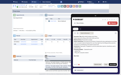Overjet Voice :: The Complete AI-Powered Platform to Document, Monitor, & Analyze Your Patient Visits