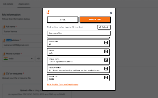 lazee.dev - AI Job Autofill & Cold DM :: Autofill job applications 100x faster with AI, generate personalized cold DMs, and instantly draft job-winning cover letters.