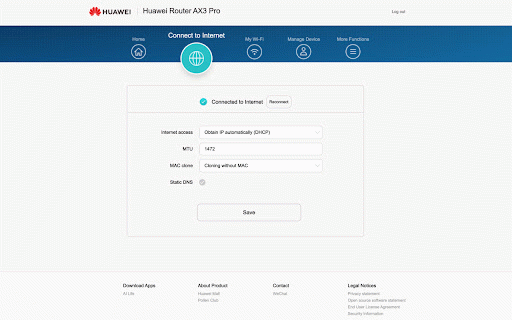 Router Translator (Huawei Router AX3 Pro) :: Translates Huawei router interface from Chinese