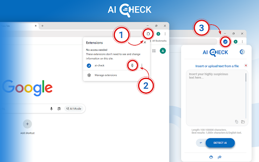 AI Check :: Use AI Check, an AI detection tool to score originality and detect if ai text is machine-written across pages, emails—in seconds.