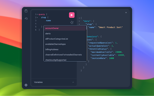 Shopify GraphQL API Client :: A GraphQL interface for the Shopify Admin GraphQL API directly in your browser