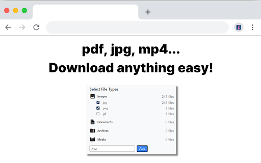 BulkZip File Downloader :: Download all files of specific types from a webpage and create a zip archive