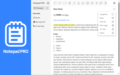 Notepad PRO - Simple But Powerful Notepad :: The simplest and most functional notepad in the world!