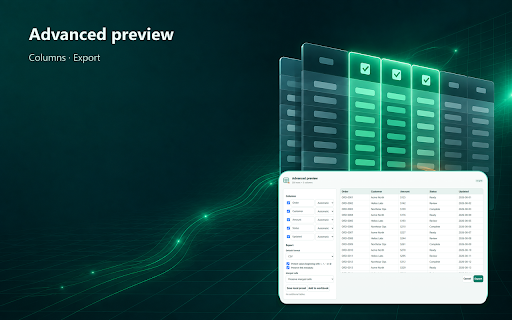 Table Exporter – Web Tables to Excel & CSV :: Export HTML, CSS Grid and ARIA tables to Excel or CSV. Handles merged and scrolling tables locally.