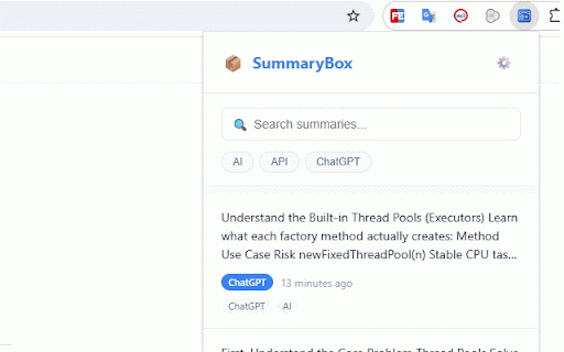 InsightBox :: Intelligently collect and manage summary content from AI websites
